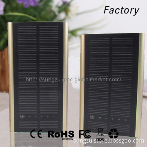 Portable rechargeable cell phone charger 6000mah solar battery charger